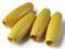 2 Inch Long Large Yellow Wood Tube Beads Vintage Wooden Large Hole Macrame Beads